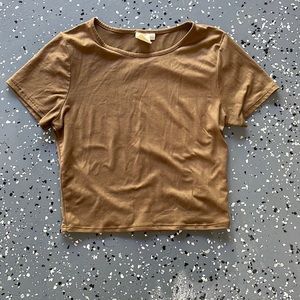 Brown Cropped Top